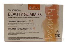 Liftea COLAGENOVA BEAUTY GUMMIES GUMMIES HYDRA DAY 60 ks + GUMMIES NUTRA NIGHT 60 ks (120 ks), 1x1 set