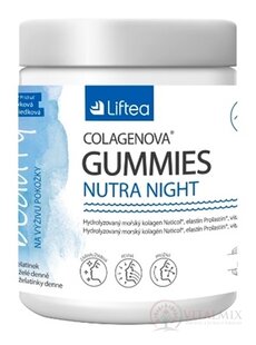 Liftea COLAGENOVA GUMMIES NUTRA NIGHT želatínky, čučoriedková príchuť 1x60 ks