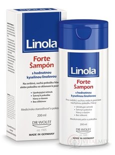 Linola Forte Šampón na suchú a svrbivú pokožku hlavy, s kyselinou linolovou 1x200 ml