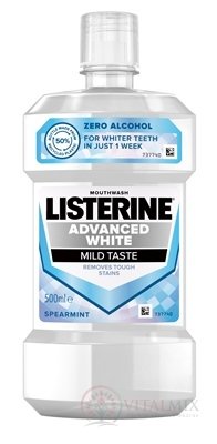 LISTERINE ADVANCED WHITE MILD TASTE ústna voda 1x500 ml