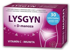 LYSGYN + D-manóza tablety rozpustné v ústach 1x30 ks