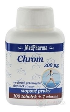 MedPharma CHRÓM 200 µg cps 100+7 zadarmo (107 ks)