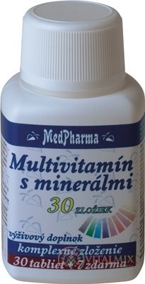 MedPharma MULTIVITAMÍN S MINERÁLMI 30 ZLOŽIEK tbl 30+7 zadarmo (37 ks)