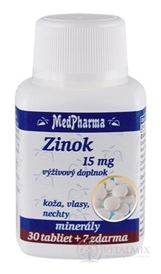MedPharma ZINOK 15 mg tbl 30+7 zadarmo (37 ks)