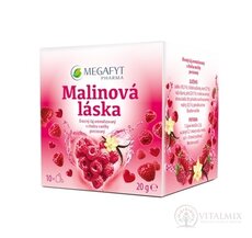 MEGAFYT Malinová láska ovocný čaj porciovaný, vrecúška 10x2 g (20 g)