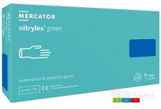 MERCATOR nitrylex green Nitrilové rukavice veľ.L, mentolové, nesterilné, nepudrované 1x100 ks