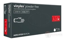 MERCATOR Vinylové rukavice veľ.L, transparentné, nesterilné, nepudrované 1x100 ks