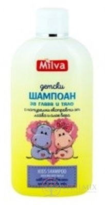 Milva ŠAMPÓN DETSKÝ (Milva Shampoo Kids HAIR AND BODY WASH) 1x200 ml