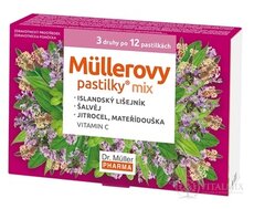 Müllerove pastilky MIX 3 druhy po 12 ks, 1x36 ks