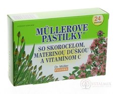 MÜLLEROVE PASTILKY SO SKOR. MAT. DÚŠKOU A VIT. C (pri kašli) 1x24 ks