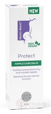MULTI-MAM PROTECT NIPPLE CREAM BALM balzam na bradavky pri dojčení 1x30 ml