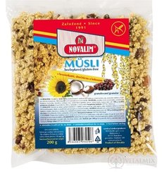 MüSLI BEZLEPKOVE GRANULOVANÉ s hrozienkami, slnečnicou a kokosom 1x200 g