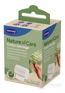 Nature Care Cotton bandage elastický obväz 6 cm x 5 m, 1x1 ks