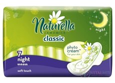 Naturella CAMOMILE Classic Night hygienické vložky 1x7 ks