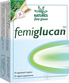 NATURES Femiglucan vaginálne čapíky 1x10 ks