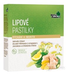 NaturProdukt LIPOVÉ PASTILKY dýchanie a imunita 1x20 ks