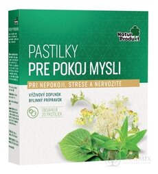 NaturProdukt PASTILKY PRE POKOJ MYSLI 1x20 ks
