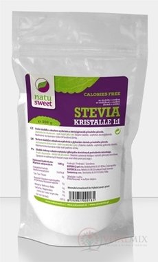 NATUSWEET STEVIA KRISTALLE 1:1 sladidlo, práškové 1x200 g