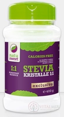 NATUSWEET STEVIA KRISTALLE 1:1 sladidlo, práškové 1x400 g