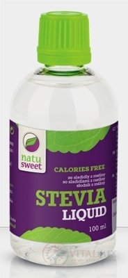 NATUSWEET STEVIA LIQUID (KVAPKY) sladidlo, tekuté 1x100 ml