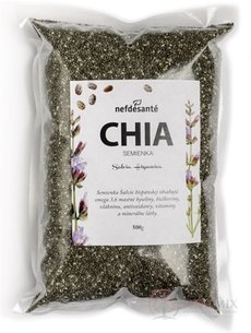 nefdesanté CHIA semienka semená Šalvie (Salvia Hispanica) 1x500 g