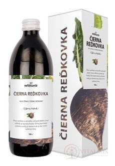 nefdesanté ČIERNA REĎKOVKA šťava, s vitamínom C, 1x500 ml