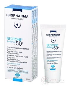 NEOTONE Radiance SPF 50+ bezfarebný ochranný fluid, pigmentové škvrny 1x30 ml