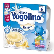 Nestlé YOGOLINO Vanilka mliečny dezert (od ukonč. 6. mesiaca) 4x100 g (400 g)