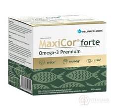 Neuraxpharm MaxiCor forte Omega-3 Premium cps 1x90 ks