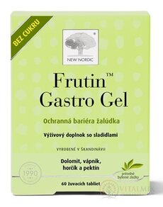 NEW NORDIC Frutin Gastro Gel žuvacie tbl 1x60 ks