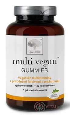 NEW NORDIC multi vegan GUMMIES multivitamínové želé bonbóny 1x120 ks