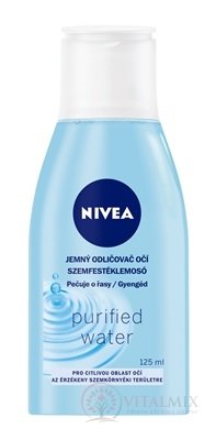 NIVEA Jemný ODLIČOVAČ očí Purified water pre citlivú oblasť očných partií 1x125 ml