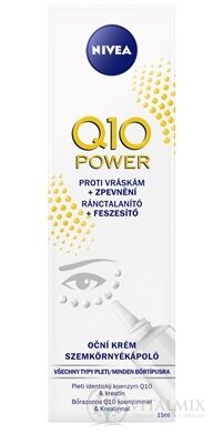 NIVEA Spevňujúci očný krém Q10 POWER proti vráskam 1x15ml