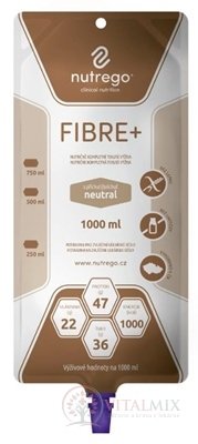 Nutrego FIBRE+ s príchuťou neutral tekutá výživa, sondová 6x1000 ml