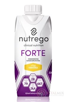 Nutrego FORTE s príchuťou vanilka 12x330 ml