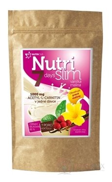 NUTRICIUS NutriSlim Vanilka - Malina prášok na prípravu koktailu (7 porcií) 1x210 g