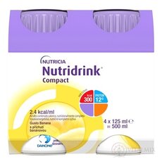 Nutridrink Compact s banánovou príchuťou (inov.2025) 4x125 ml (500 ml)