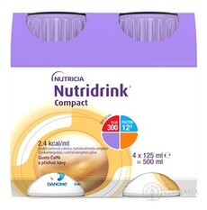 Nutridrink Compact s kávovou príchuťou (inov.2025) 4x125 ml (500 ml)