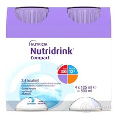 Nutridrink Compact s neutrálnou príchuťou (inov.2025) 4x125 ml (500 ml)