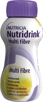 NUTRIDRINK MULTIFIBRE vanilková príchuť 4x200 ml