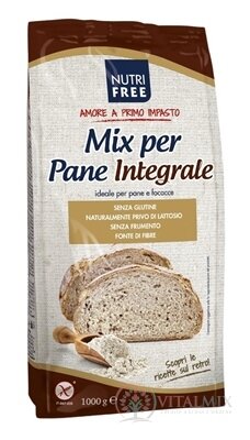 NutriFree Mix per Pane Integrale zmes na chlieb celozrnná, bezgluténová 1x1000 g