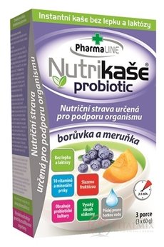 Nutrikaša probiotic - čučoriedka a marhuľa 3x60 g (180 g)