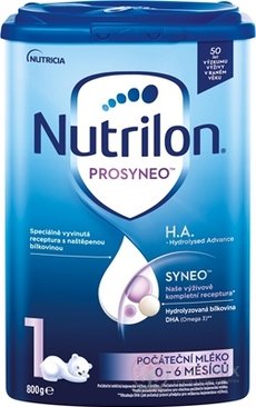 Nutrilon 1 PROSYNEO H.A. - Hydrolyzed Advance počiatočná dojčenská výživa (0-6 mesiacov) 1x800 g