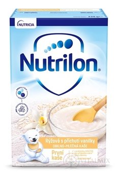 Nutrilon obilno-mliečna Prvá kaša ryžová s príchuťou vanilky, 1x225 g