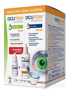 OCUTEIN ALLERGO očné kvapky 15 ml + zadarmo OCUTEIN SENSITIVE očná voda 50 ml, 1x1 set