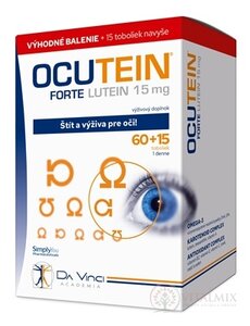 OCUTEIN FORTE Luteín 15 mg - DA VINCI cps 60+15 zadarmo (75 ks)