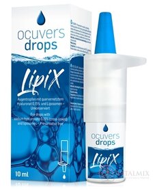 Ocuvers drops LipiX očné kvapky s HA 0,15% a lipozómami 1x10 ml