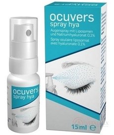 Ocuvers spray hyaluron očné kvapky v spreji, lipozómy a hyaluronát sodný, 1x15 ml