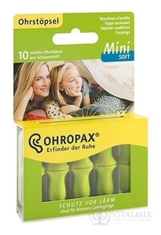 OHROPAX Mini SOFT Ušné vložky v plastovej krabičke 1x10 ks