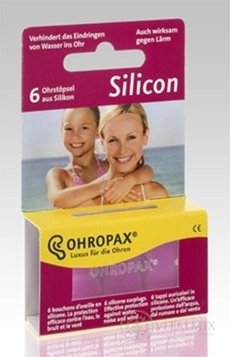 OHROPAX SILICON Ušné vložky v krabičke 1x6 ks